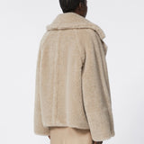 Alpaca cashmere teddy coat