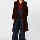 Teddy Bear Icon Coat in alpaca wool