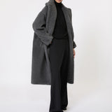 Teddy Bear Icon Coat in wool and alpaca