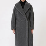 Teddy Bear Icon Coat in wool and alpaca