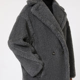 Teddy Bear Icon Coat in wool and alpaca