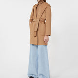 Camel hair robe coat