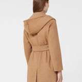 Camel hair robe coat
