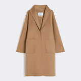 Midi cardigan coat in cashmere