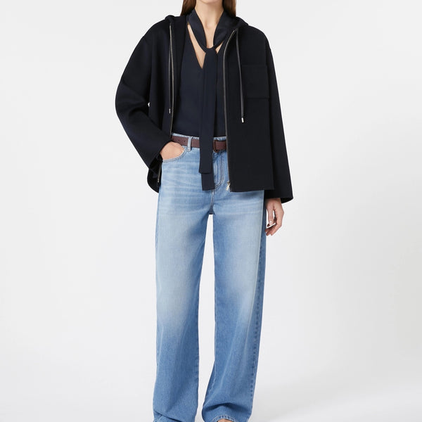 Wool, cashmere and silk sweatshirt