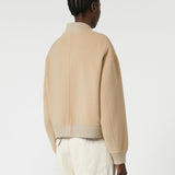 Wool blend bomber jacket