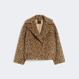 Patterned wool-blend caban