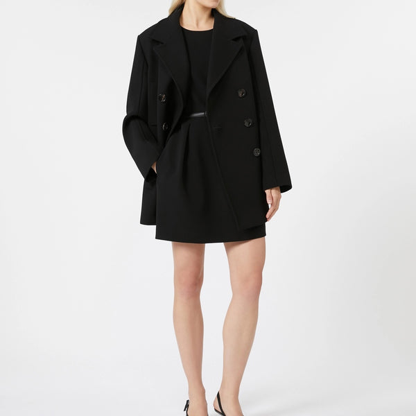 Double-breasted cady caban