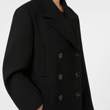 Double-breasted cady caban