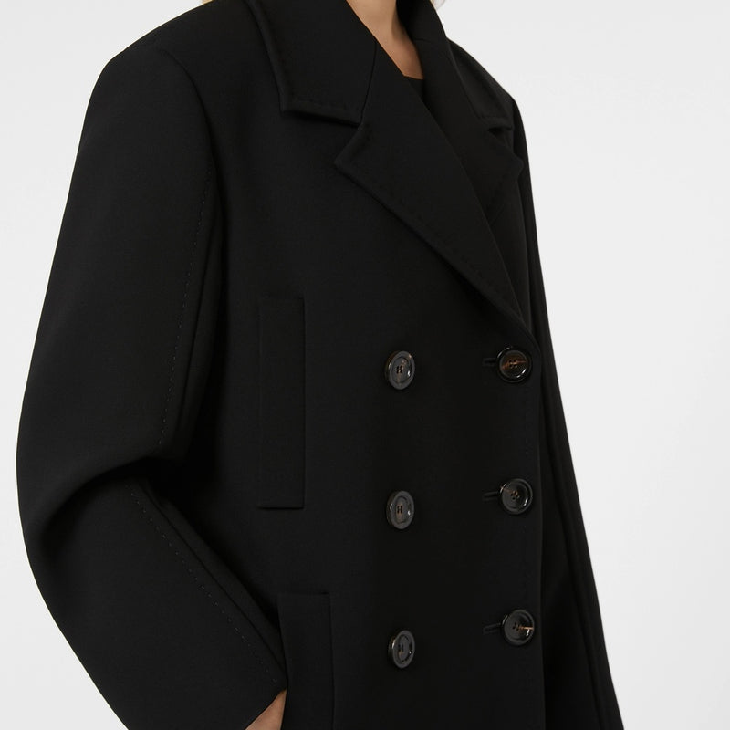 Double-breasted cady caban