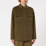 Quilted 2-in-1 wool and silk coat