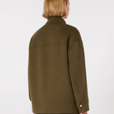 Quilted 2-in-1 wool and silk coat