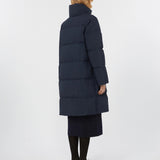 Down jacket in water-repellent technical fabric