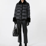 Padded jacket in water-repellent fabric