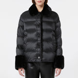 Padded jacket in water-repellent fabric