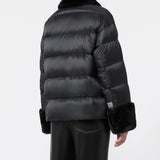 Padded jacket in water-repellent fabric