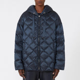 Padded jacket in water-repellent iridescent fabric