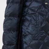 Padded jacket in water-repellent iridescent fabric