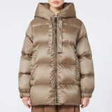 Down jacket in water-repellent canvas