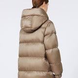Down jacket in water-repellent canvas