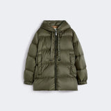 Water-repellent canvas down jacket