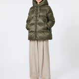 Water-repellent canvas down jacket