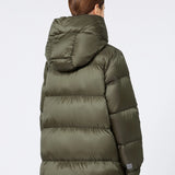 Water-repellent canvas down jacket