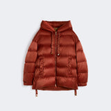 Down jacket in water-repellent taffeta