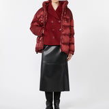 Down jacket in water-repellent taffeta