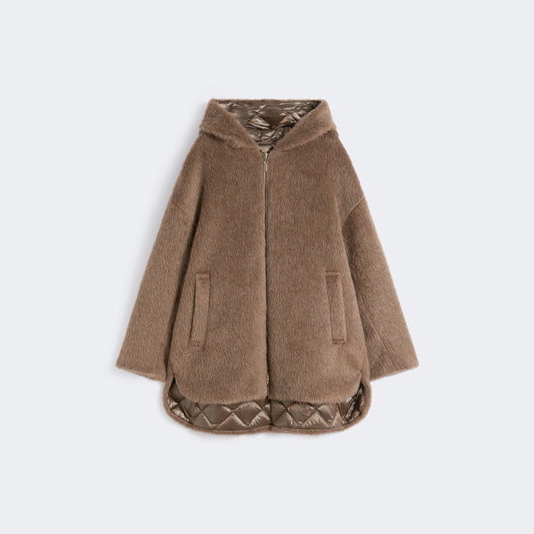 Reversible padded midi jacket