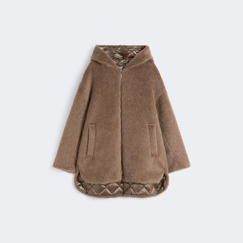 Reversible padded midi jacket