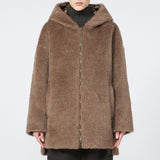 Reversible padded midi jacket