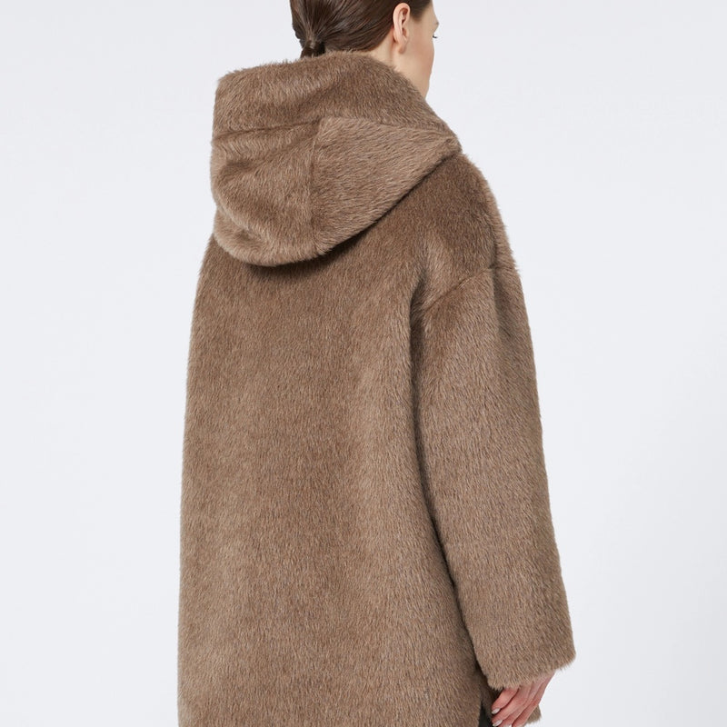 Reversible padded midi jacket