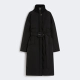 Water-repellent long down jacket