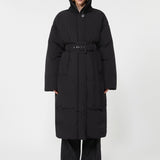 Water-repellent long down jacket