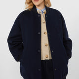 Double wool bomber jacket