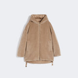 Quilted reversible jacket in alpaca and wool