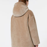 Quilted reversible jacket in alpaca and wool