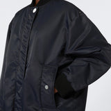 Oversize bomber jacket in twill