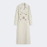 Water-repellent twill trench coat