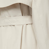 Water-repellent twill trench coat