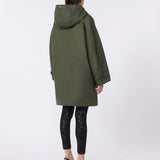 Water-repellent fabric parka