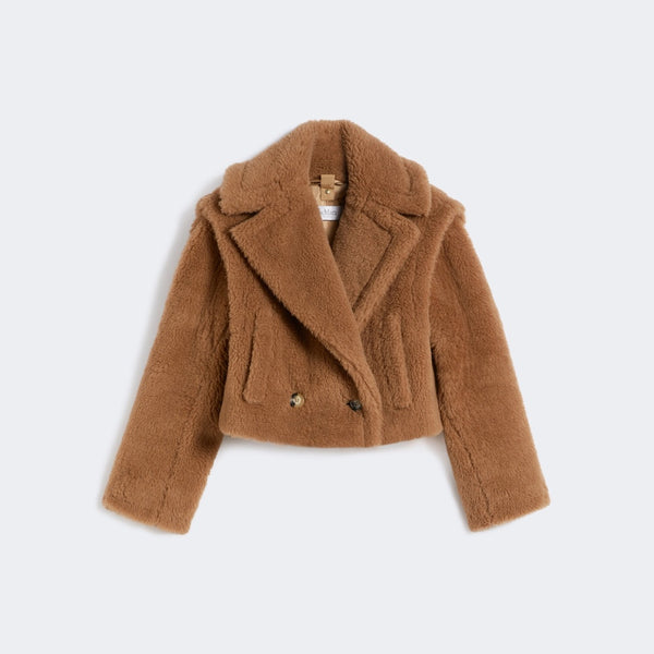 2-in-1 cropped teddy fabric vest