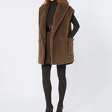 Alpaca and wool teddy waistcoat