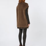 Alpaca and wool teddy waistcoat