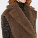 Alpaca and wool teddy waistcoat