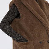 Alpaca and wool teddy waistcoat