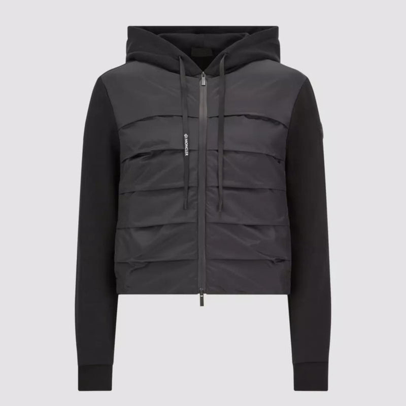 PADDED COTTON ZIP-UP HOODIE