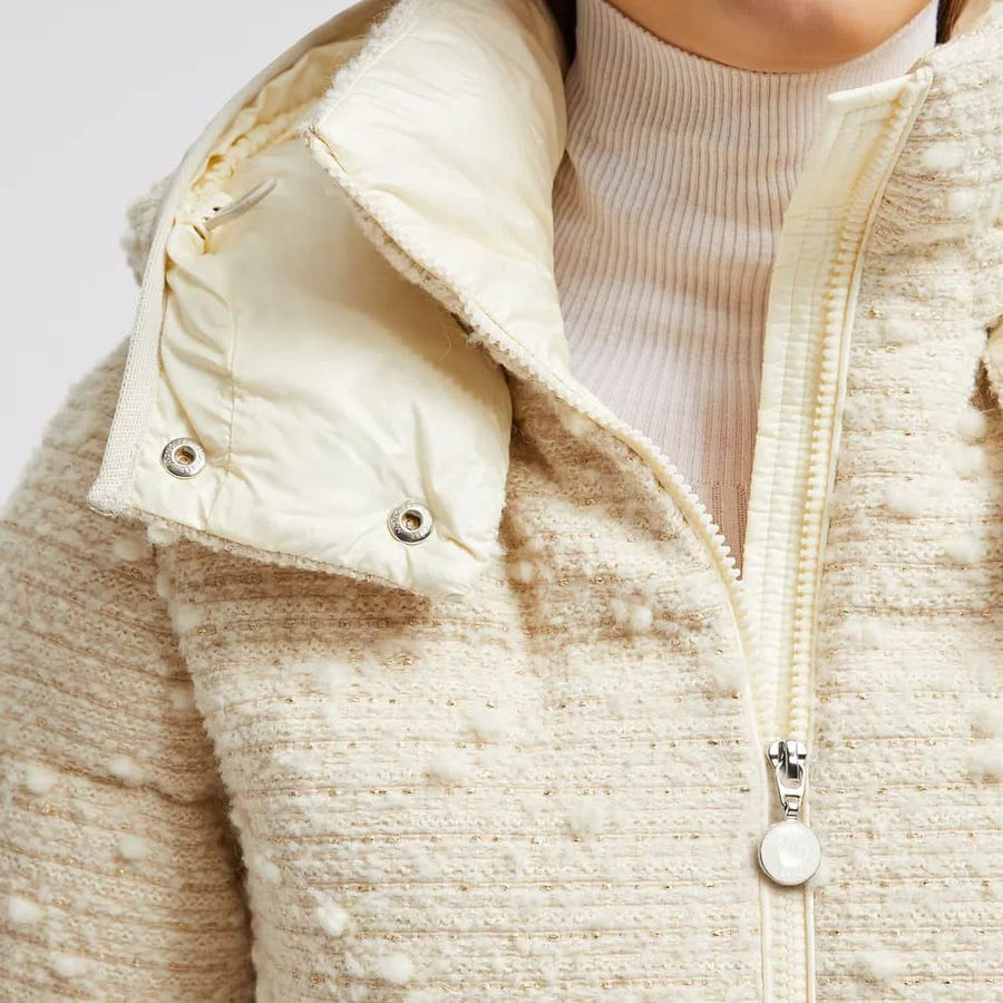 MONCLER Fourmines Tweed Short Down Jacket