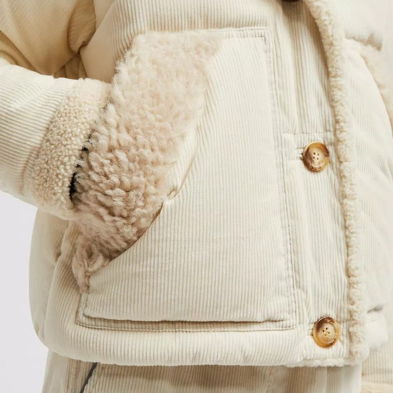 Caleu Corduroy Short Down Jacket